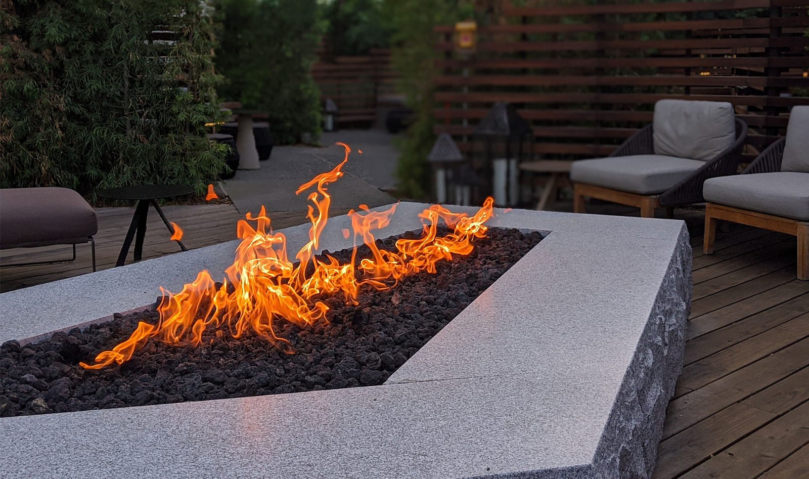 Feuerstelle im Garten